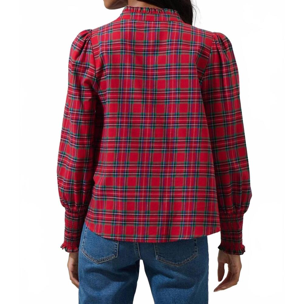 NEW SUGARLIPS chapman plaid button down top in plaid - Picture 2 of 4